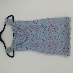 Superdown Revolve Sky Blue Floral Mini Dress Size‎ Small Off The Shoulder Girly